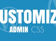 WP - Customize admin css