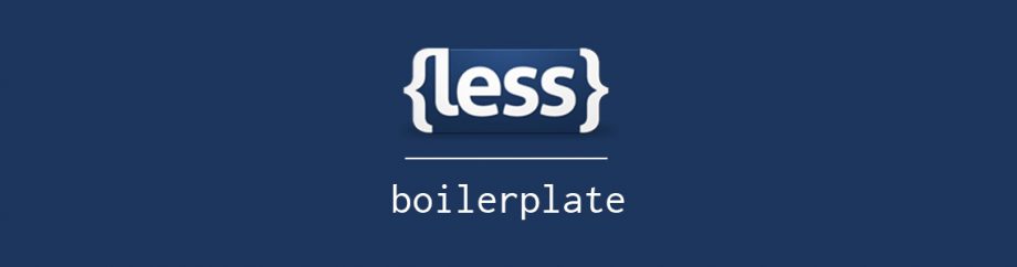 LESS Boilerplate